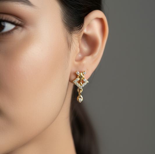 Starburst Geometric Dangle Earrings