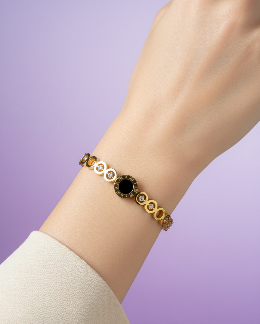 Geometric Modern Cuff Bracelet