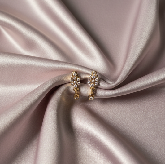 Celestial Starburst Geometric Dangle Earrings