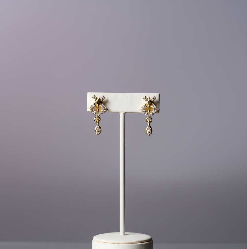 Starburst Geometric Dangle Earrings