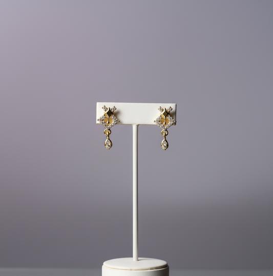 Starburst Geometric Dangle Earrings