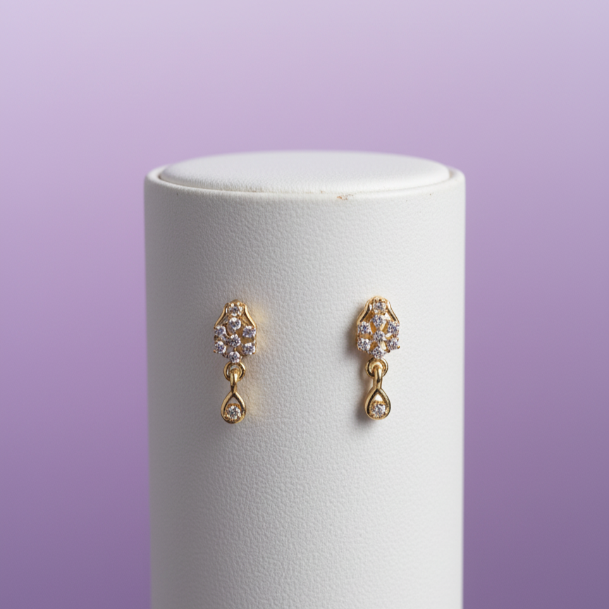 Celestial Starburst Geometric Dangle Earrings