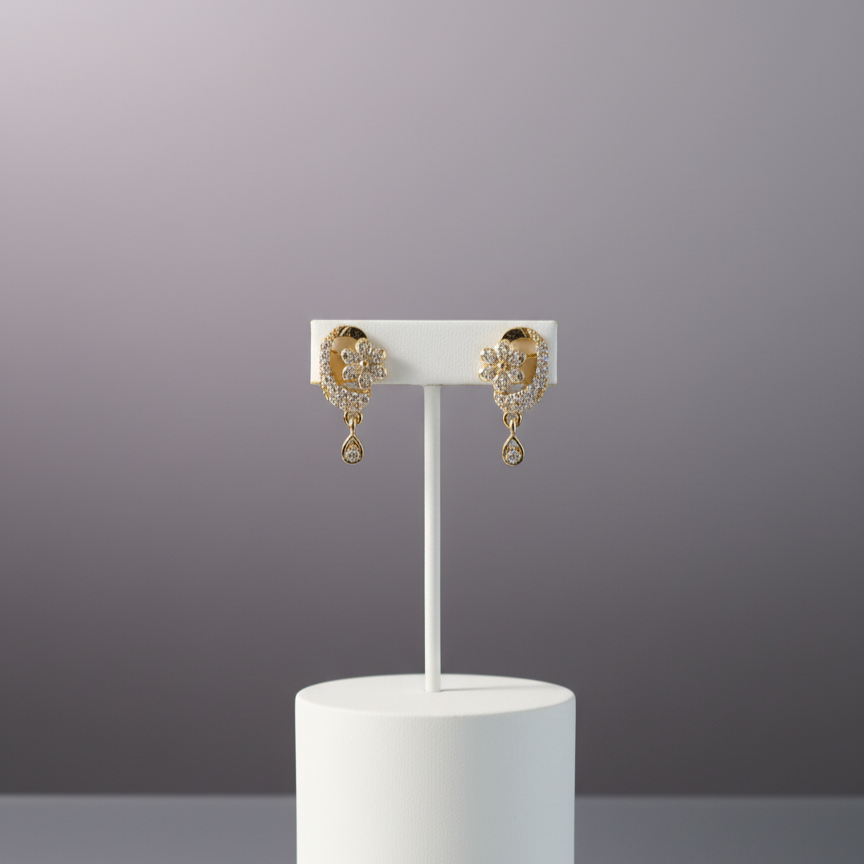 Modern Starburst Geometric Dangle Earrings