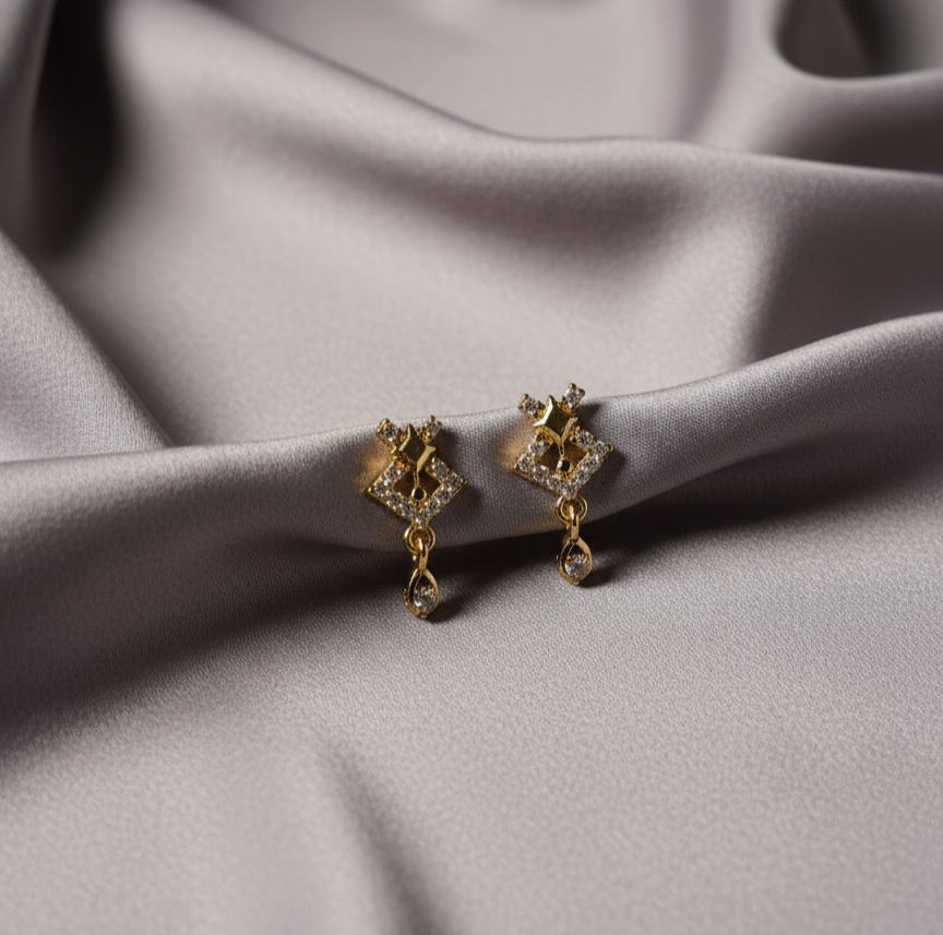 Starburst Geometric Dangle Earrings